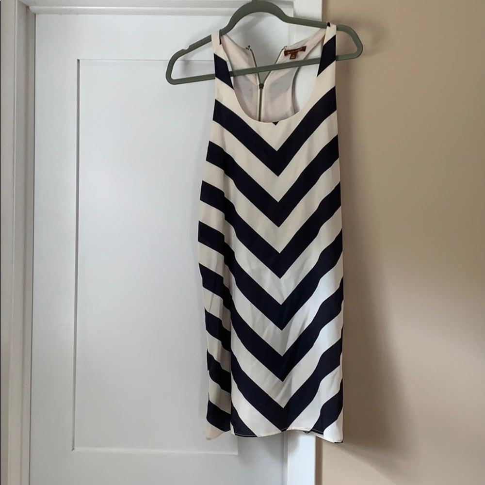 Racer back silk dress